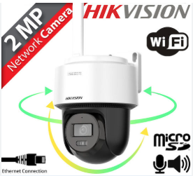 CAMARA PTZ WIFI 2MP IP66 HIKCONNECT IR30M AUDIO MICROFONO HIKVISION DS-2DE2C200IWG/W - Image 3